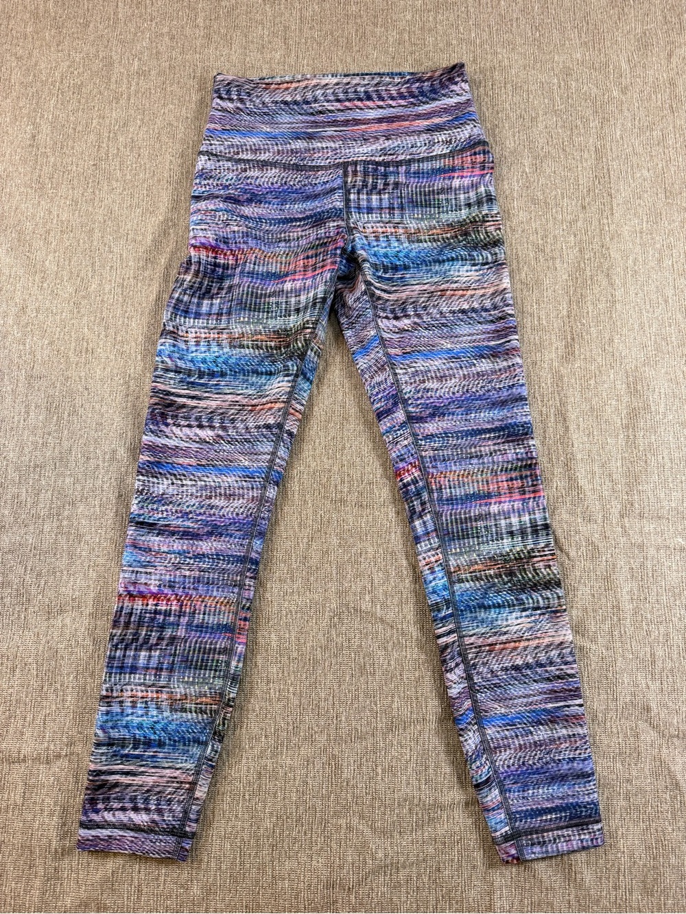 Kids Multicolor Knit-Pattern Leggings